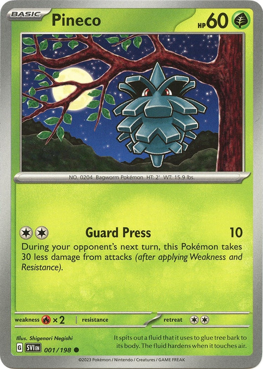 Image for Pineco (001/198) (SV01: Scarlet & Violet Base Set) - Pokemon