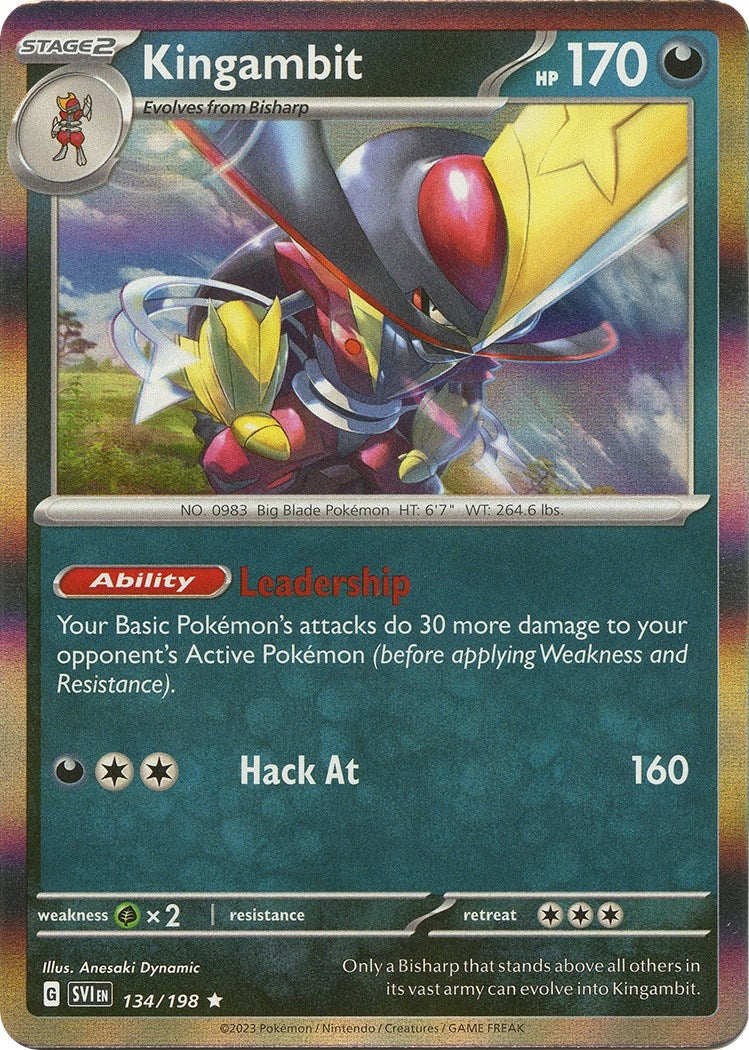 Image for Kingambit (134/198) (SV01: Scarlet & Violet Base Set) - Pokemon