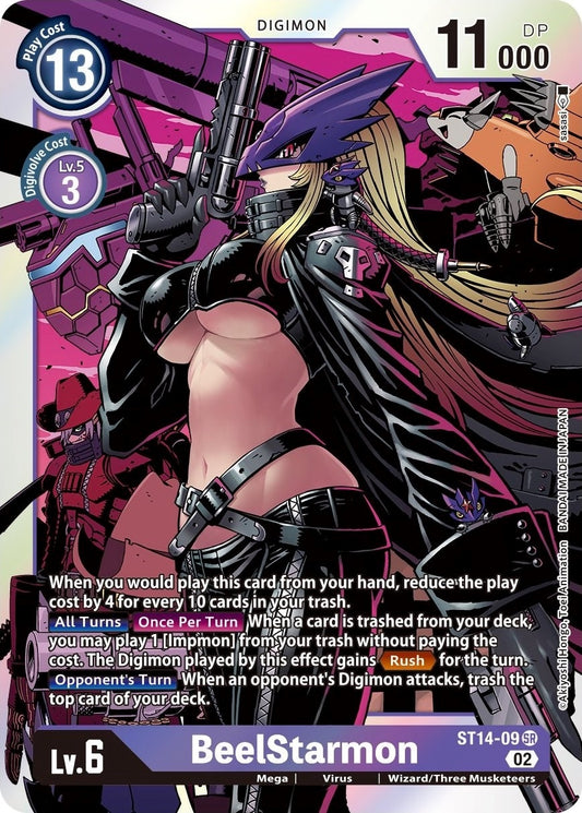 Image for BeelStarmon (ST14-09 SR) (Starter Deck 14: Beelzemon Advanced Deck Set) - Digimon Card Game