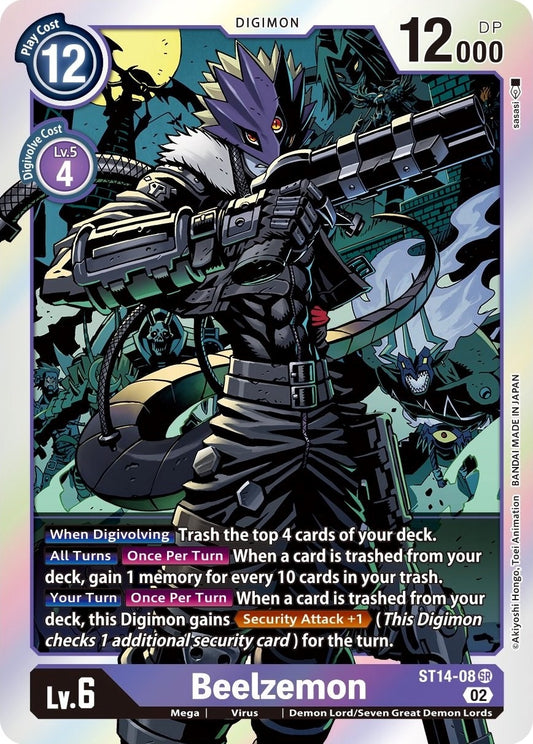 Image for Beelzemon (ST14-08 SR) (Starter Deck 14: Beelzemon Advanced Deck Set) - Digimon Card Game