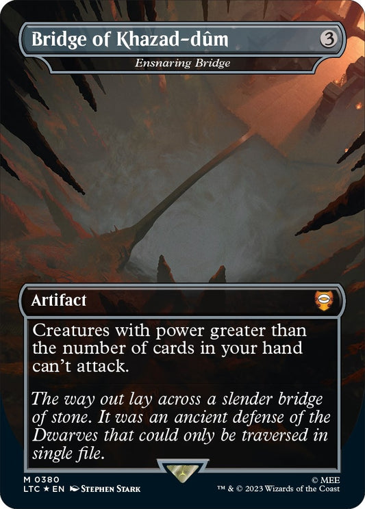 Image for Bridge of Khazad-dum - Ensnaring Bridge (Surge Foil) (380) (Commander: The Lord of the Rings: Tales of Middle-earth) - Magic: The Gathering