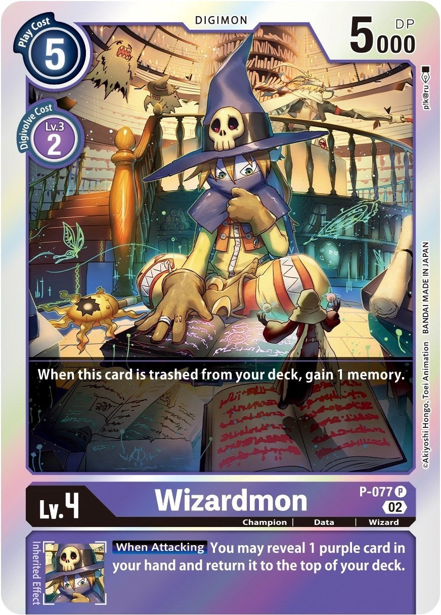 Image for Wizardmon (Alternate Art) (P-077) (Starter Deck 14: Beelzemon Advanced Deck Set) - Digimon Card Game