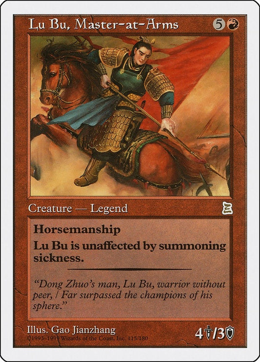 Image for Lu Bu, Master-at-Arms (115) (Portal Three Kingdoms) - Magic: The Gathering