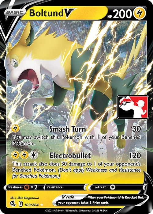 Image for Boltund V (103/264) (Prize Pack Series Cards) - Pokemon