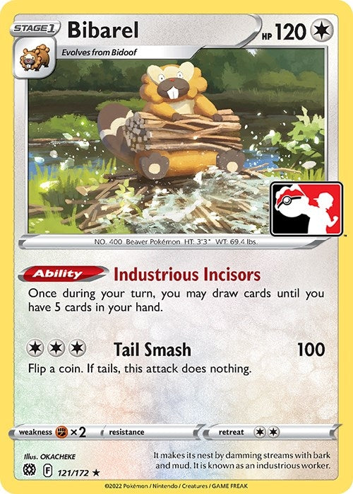 Image for Bibarel (121/172) (Prize Pack Series Cards) - Pokemon
