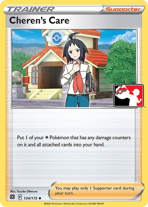Image for Cheren's Care (134/172) (Prize Pack Series Cards) - Pokemon