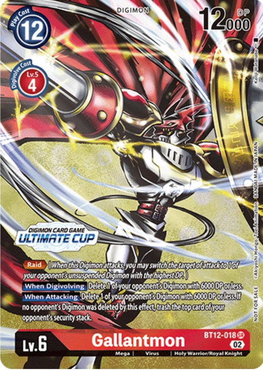 Image for Gallantmon (Ultimate Cup) (BT12-018 SR) (Across Time) - Digimon Card Game