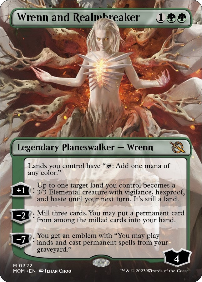 Image for Wrenn and Realmbreaker (Borderless) (322) (March of the Machine) - Magic: The Gathering