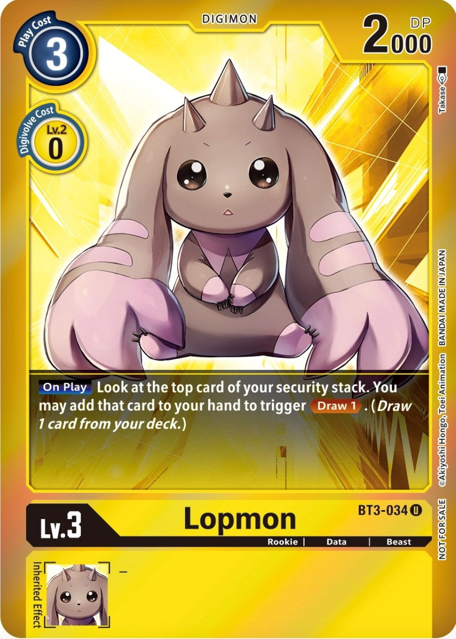 Image for Lopmon (Event Pack 4) (BT3-034 U) (Release Special Booster 1.0) - Digimon Card Game