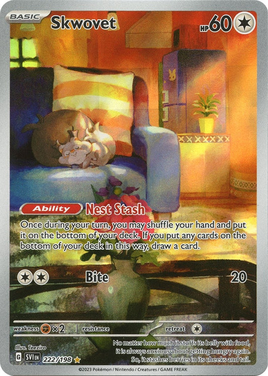 Image for Skwovet (222/198) (SV01: Scarlet & Violet Base Set) - Pokemon