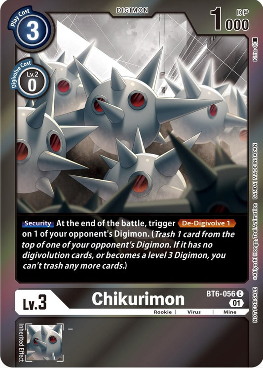 Image for Chikurimon (Event Pack 4) (BT6-056 C) (Double Diamond) - Digimon Card Game