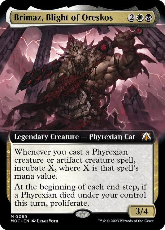 Image for Brimaz, Blight of Oreskos (Extended Art) (89) (Commander: March of the Machine) - Magic: The Gathering