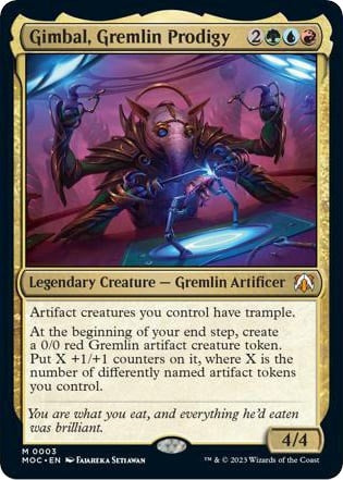 Image for Gimbal, Gremlin Prodigy (3) (Commander: March of the Machine) - Magic: The Gathering