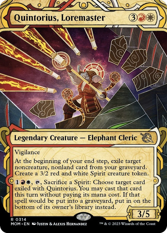 Image for Quintorius, Loremaster (Showcase) (314) (March of the Machine) - Magic: The Gathering