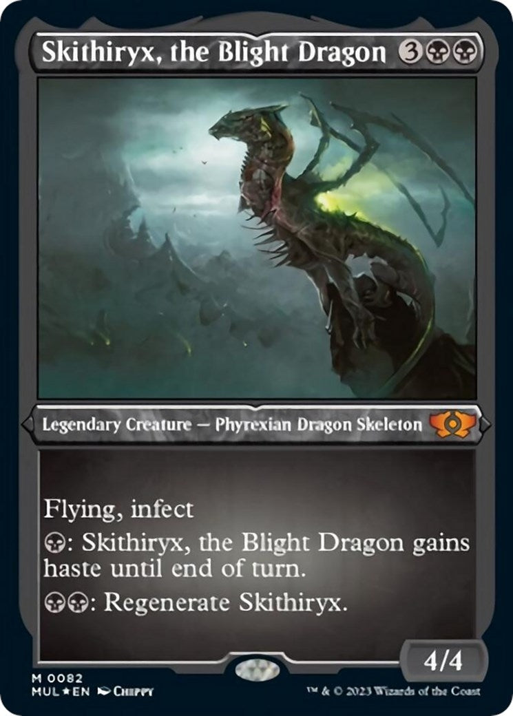 Image for Skithiryx, the Blight Dragon (Foil Etched) (82) (March of the Machine: Multiverse Legends) - Magic: The Gathering