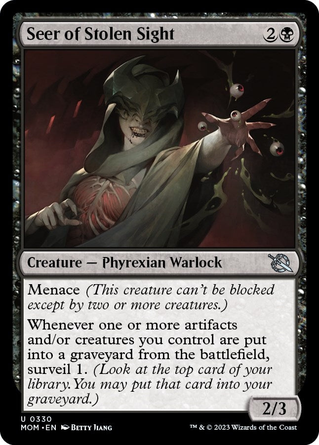 Image for Seer of Stolen Sight (330) (March of the Machine) - Magic: The Gathering