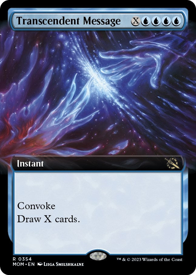 Image for Transcendent Message (Extended Art) (354) (March of the Machine) - Magic: The Gathering