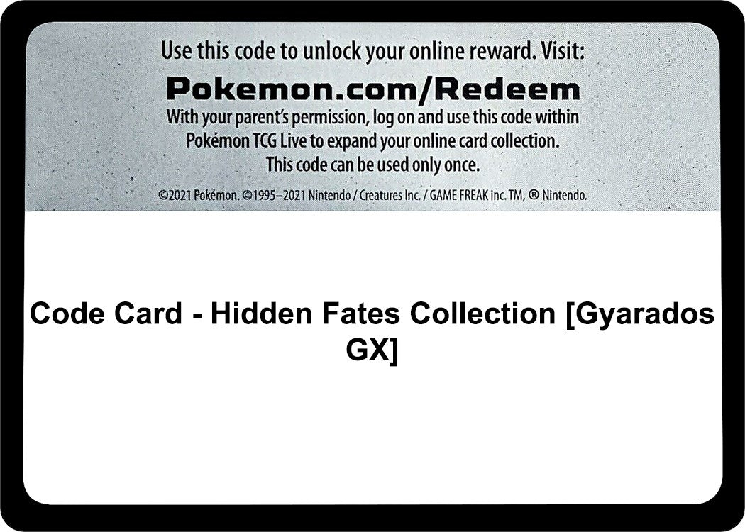 Image for Code Card - Hidden Fates Collection [Gyarados GX] (Hidden Fates) - Pokemon