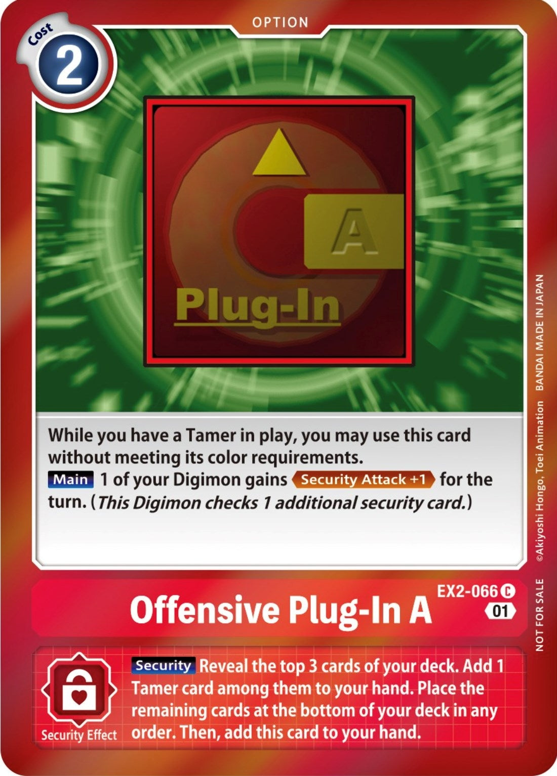 Image for Offensive Plug-In A (Event Pack 4) (EX2-066 C) (Digital Hazard) - Digimon Card Game