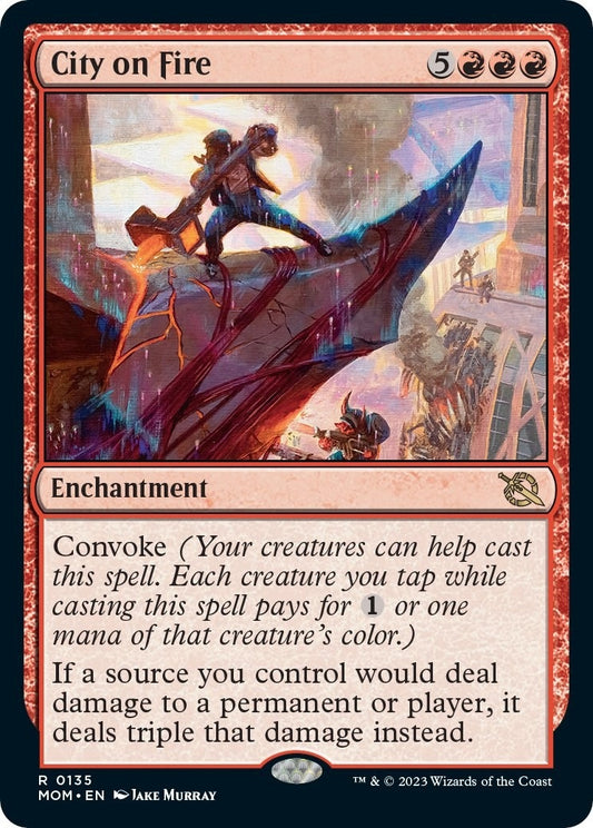 Image for City on Fire (135) (March of the Machine) - Magic: The Gathering
