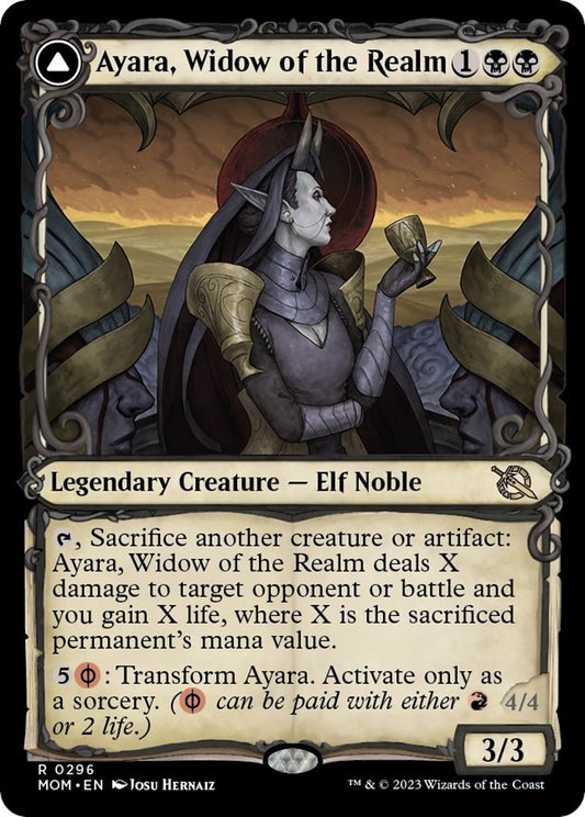 Image for Ayara, Widow of the Realm (Showcase) (296) (March of the Machine) - Magic: The Gathering