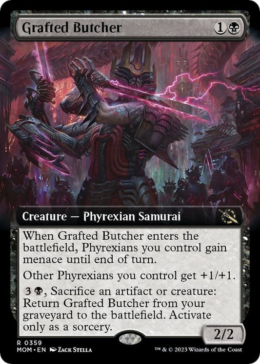 Image for Grafted Butcher (Extended Art) (359) (March of the Machine) - Magic: The Gathering