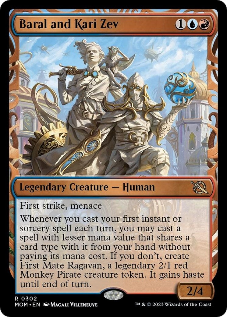 Image for Baral and Kari Zev (Showcase) (302) (March of the Machine) - Magic: The Gathering