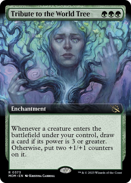 Image for Tribute to the World Tree (Extended Art) (373) (March of the Machine) - Magic: The Gathering