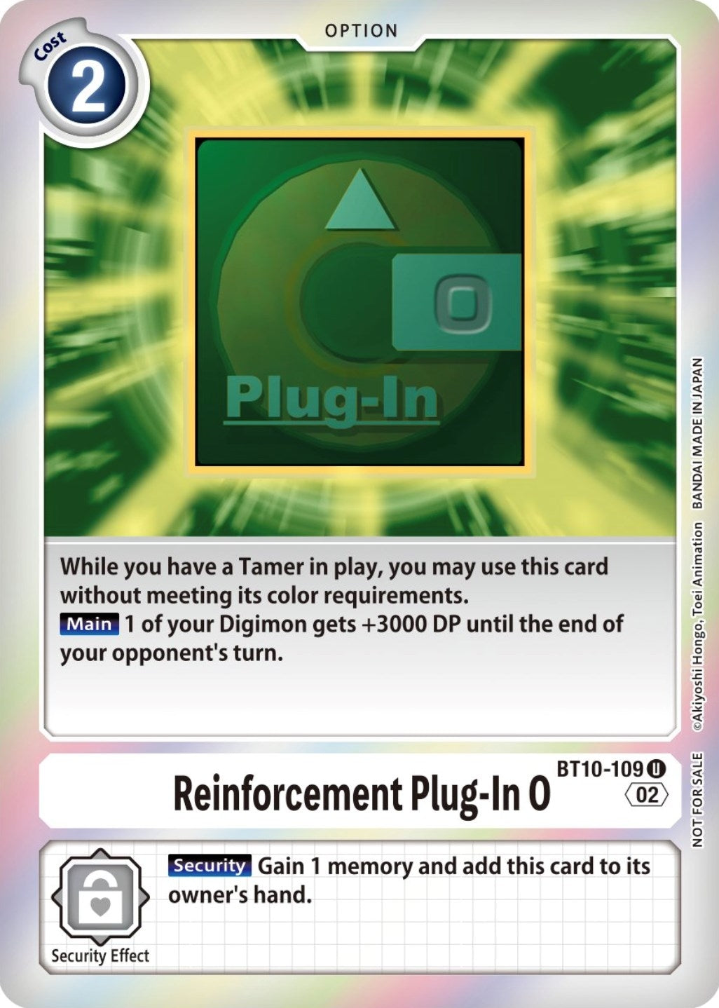 Image for Reinforcement Plug-In 0 (Event Pack 4) (BT10-109 U) (Xros Encounter) - Digimon Card Game