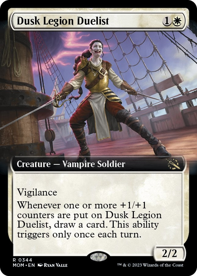 Image for Dusk Legion Duelist (Extended Art) (344) (March of the Machine) - Magic: The Gathering