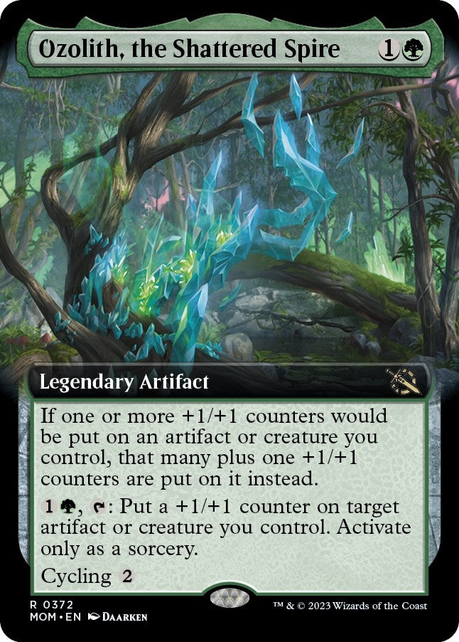 Image for Ozolith, the Shattered Spire (Extended Art) (372) (March of the Machine) - Magic: The Gathering