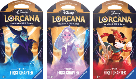 Image for Disney Lorcana: The First Chapter Sleeved Booster Pack Art Bundle [Set of 3] - Disney Lorcana