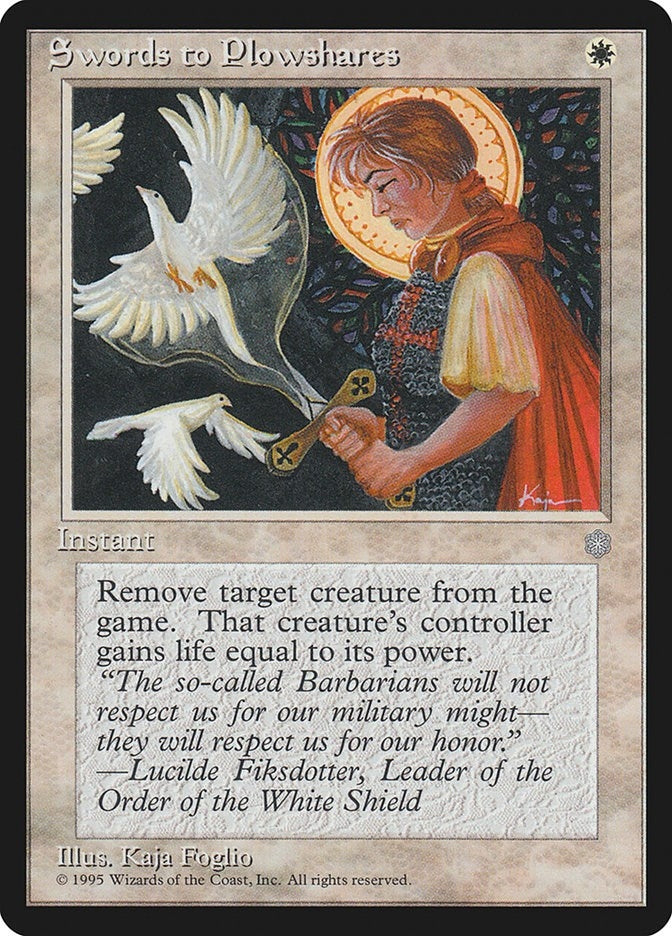Image for Swords to Plowshares (Ice Age) - Magic: The Gathering