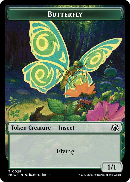 Image for Butterfly // City's Blessing Double-sided Token (29 // 45) (Commander: March of the Machine) - Magic: The Gathering