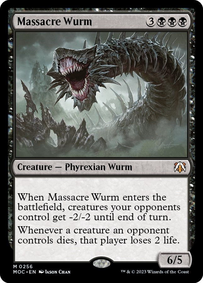 Image for Massacre Wurm (256) (Commander: March of the Machine) - Magic: The Gathering