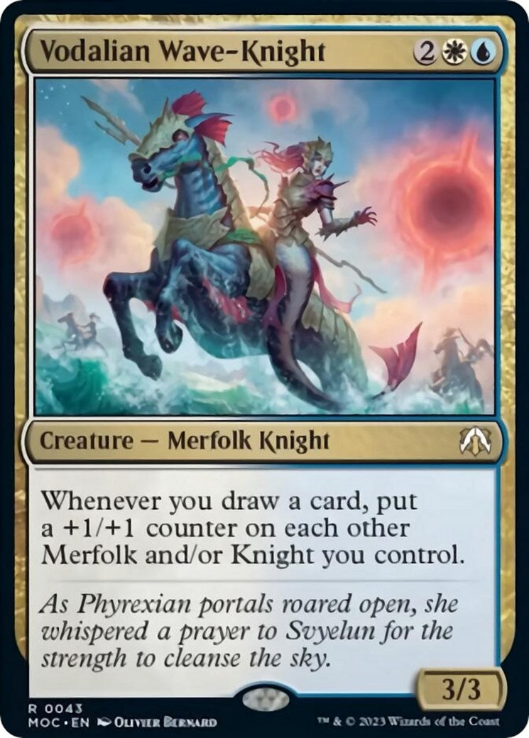 Image for Vodalian Wave-Knight (43) (Commander: March of the Machine) - Magic: The Gathering