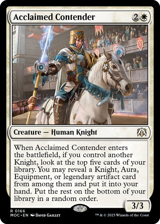Image for Acclaimed Contender (166) (Commander: March of the Machine) - Magic: The Gathering