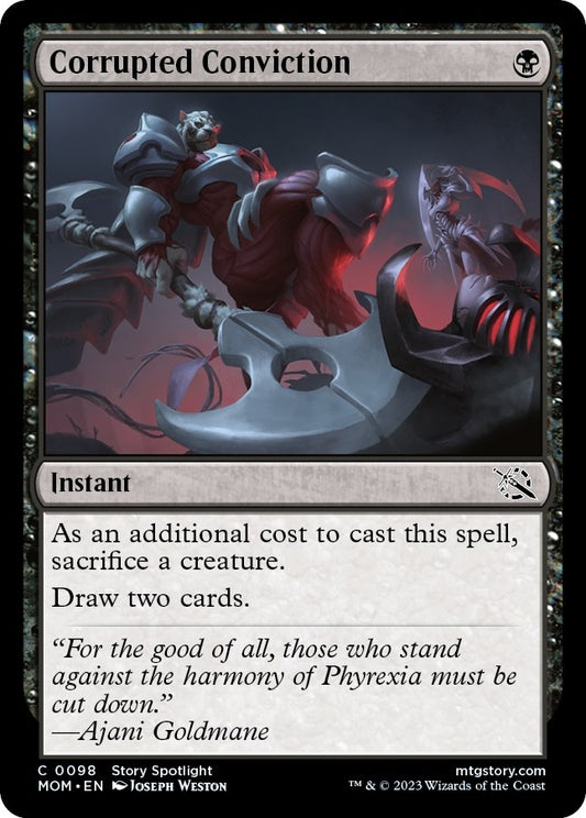 Image for Corrupted Conviction (98) (March of the Machine) - Magic: The Gathering