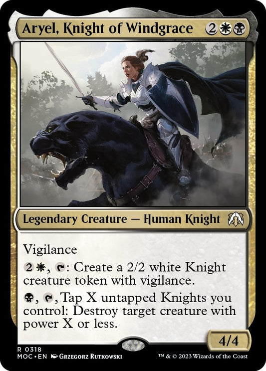 Image for Aryel, Knight of Windgrace (318) (Commander: March of the Machine) - Magic: The Gathering