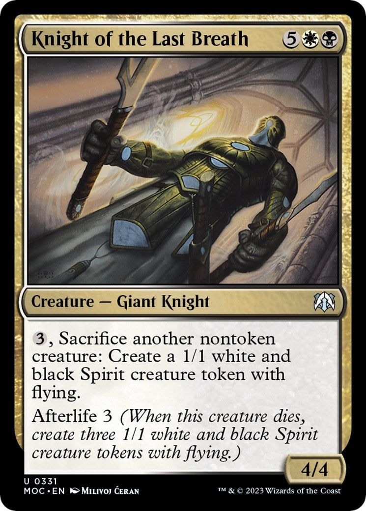 Image for Knight of the Last Breath (331) (Commander: March of the Machine) - Magic: The Gathering