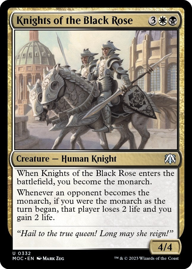 Image for Knights of the Black Rose (332) (Commander: March of the Machine) - Magic: The Gathering