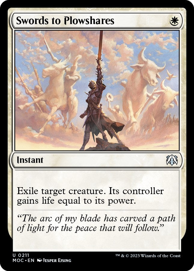 Image for Swords to Plowshares (211) (Commander: March of the Machine) - Magic: The Gathering