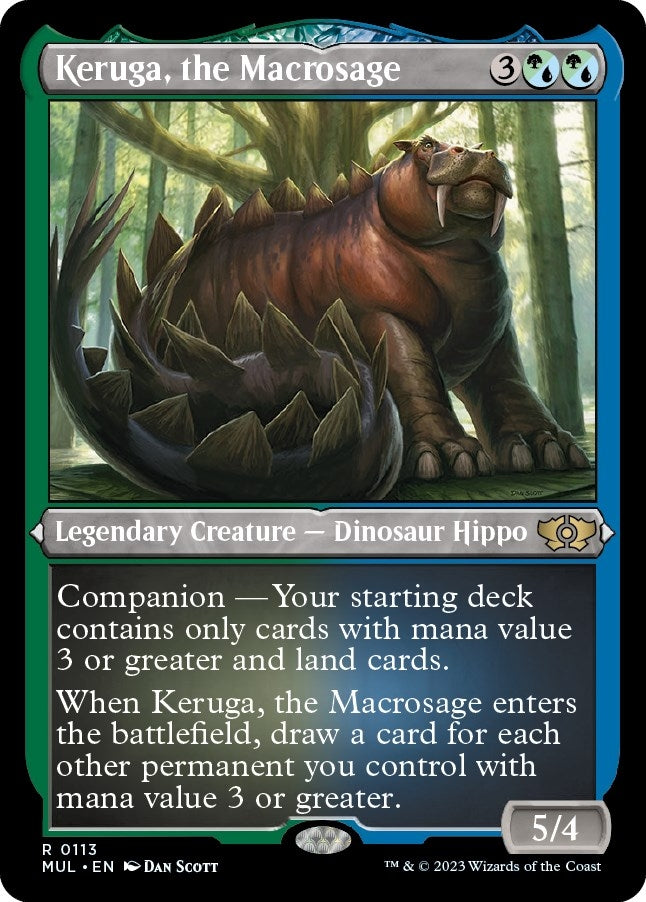 Image for Keruga, the Macrosage (Foil Etched) (113) (March of the Machine: Multiverse Legends) - Magic: The Gathering