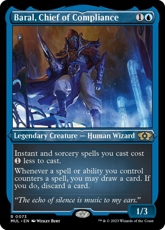 Image for Baral, Chief of Compliance (Foil Etched) (73) (March of the Machine: Multiverse Legends) - Magic: The Gathering