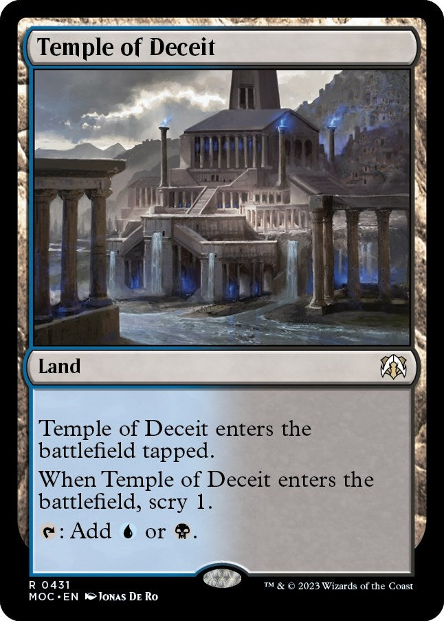 Image for Temple of Deceit (431) (Commander: March of the Machine) - Magic: The Gathering