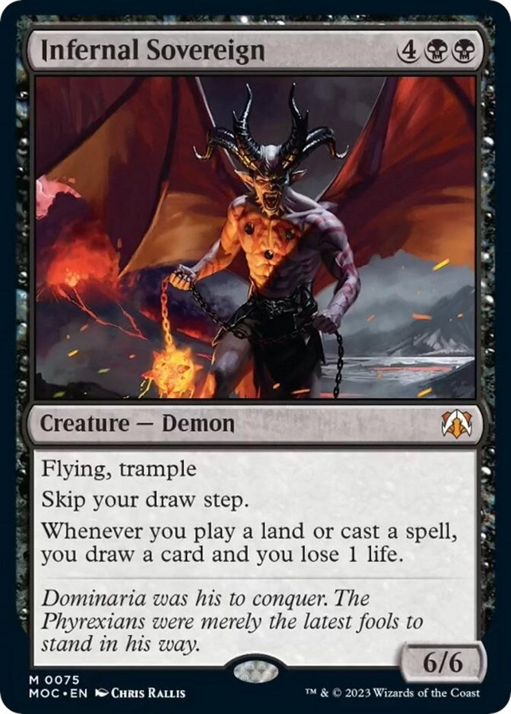Image for Infernal Sovereign (75) (Commander: March of the Machine) - Magic: The Gathering