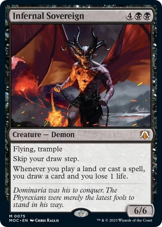 Image for Infernal Sovereign (75) (Commander: March of the Machine) - Magic: The Gathering