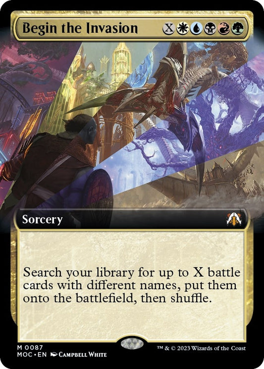 Image for Begin the Invasion (Extended Art) (87) (Commander: March of the Machine) - Magic: The Gathering