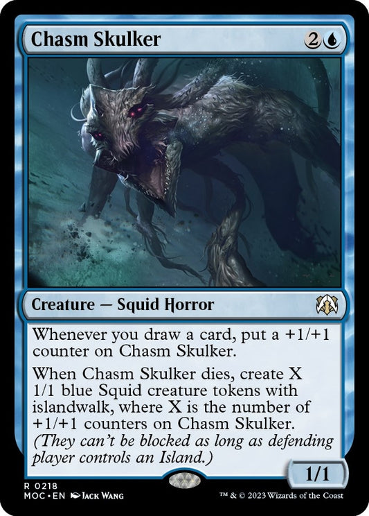 Image for Chasm Skulker (218) (Commander: March of the Machine) - Magic: The Gathering
