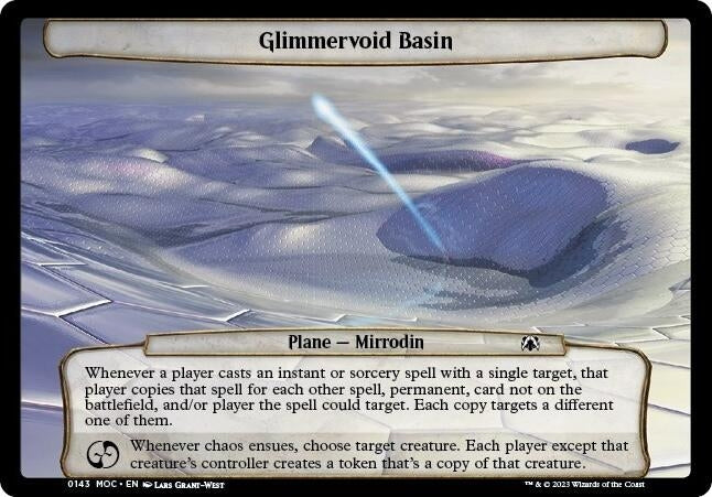 Image for Glimmervoid Basin (143) (Planechase: March of the Machine) - Magic: The Gathering